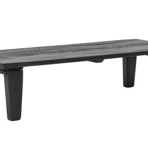 Černý dřevěný konferenční stolek Bloomingville Riber 150 x 60 cm  - Výška36 cm- Šířka 150 cm