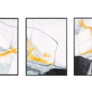 Set tří abstraktních obrazů Somcasa Money 70 x 50 cm  - Výška70 cm- Šířka 50 cm
