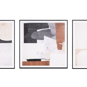 Set tří abstraktních obrazů Somcasa Rocs  - Výška80 / 80 / 80 cm- Šířka 60 / 60 / 80 cm