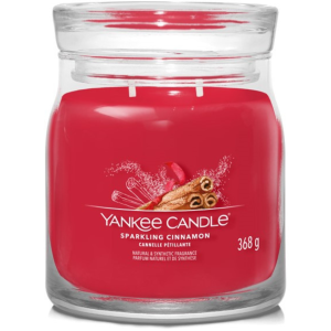 Střední vonná svíčka Yankee Candle Sparkling Cinnamon Signature  - Výška11