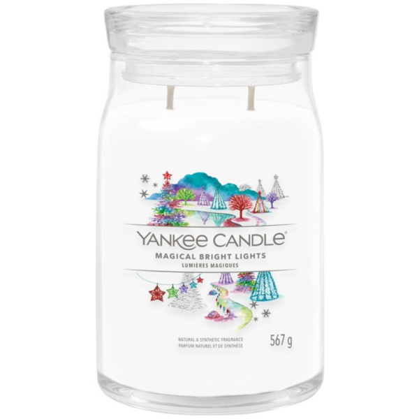 Velká vonná svíčka Yankee Candle Magical Bright Lights Signature  - Výška15