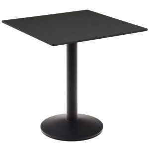 Černý bistro stolek Kave Home Esilda 68 x 68 cm  - Výška73 cm- Šířka 68 cm