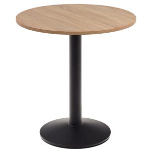 Přírodní bistro stolek Kave Home Esilda 70 cm  - Výška74 cm- Průměr 70 cm
