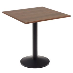 Ořechový bistro stolek Kave Home Esilda 70 x 70 cm  - Výška74 cm- Šířka 70 cm