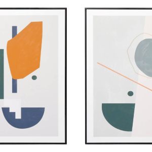 Set dvou abstraktních obrazů Somcasa Junk 80 x 60 cm  - Výška80 cm- Šířka 60 cm