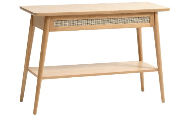 Dubový toaletní stolek Unique Furniture Barrali 110 x 40 cm  - Výška75 cm- Šířka 110 cm