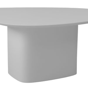 Světle šedý lakovaný konferenční stolek RAGABA CELLS 90 x 55 cm  - Výška45 cm- Šířka 90 cm