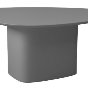 Šedý lakovaný konferenční stolek RAGABA CELLS 90 x 55 cm  - Výška45 cm- Šířka 90 cm