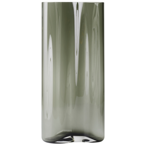 Audo CPH Kouřově zelená skleněná váza AUDO AER 49 cm  - Výška49 cm- Šířka 22 cm