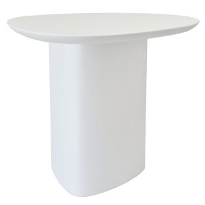 Bílý lakovaný odkládací stolek RAGABA CELLS 50 x 50 cm  - Výška50 cm- Šířka 50 cm