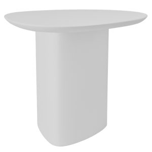 Světle šedý lakovaný odkládací stolek RAGABA CELLS 50 x 50 cm  - Výška50 cm- Šířka 50 cm