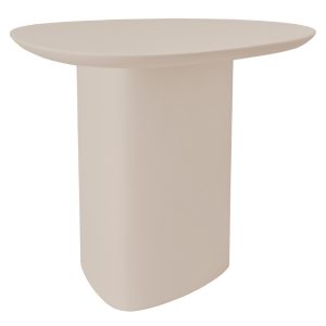 Béžový lakovaný odkládací stolek RAGABA CELLS 50 x 50 cm  - Výška50 cm- Šířka 50 cm