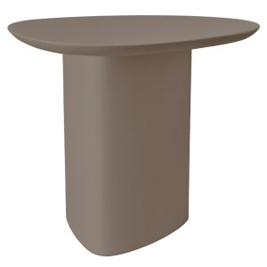 Hnědý lakovaný odkládací stolek RAGABA CELLS 50 x 50 cm  - Výška50 cm- Šířka 50 cm