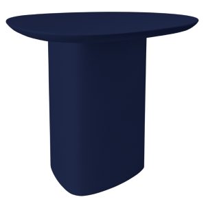 Námořnicky modrý lakovaný odkládací stolek RAGABA CELLS 50 x 50 cm  - Výška50 cm- Šířka 50 cm