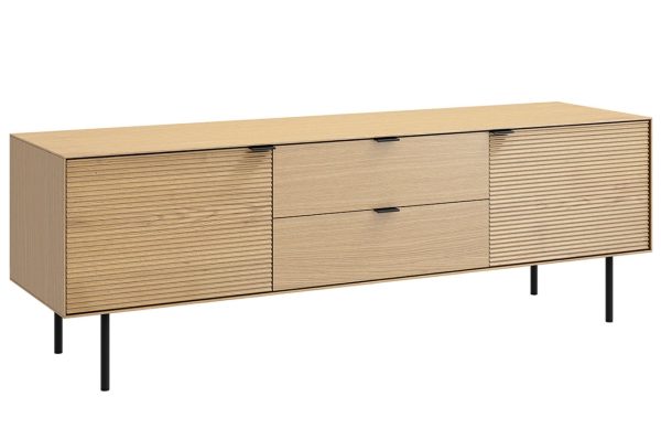 Dubový TV stolek Somcasa Tulsa 160 x 40 cm  - Výška53 cm- Šířka 160 cm