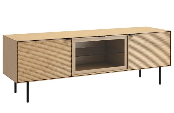 Dubový TV stolek Somcasa Tulsa II. 160 x 40 cm  - Výška53 cm- Šířka 160 cm