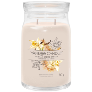 Velká vonná svíčka Yankee Candle Vanilla Crème Brûlée Signature  - Výška15