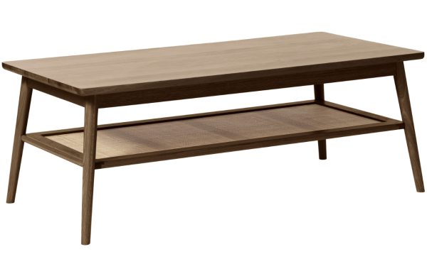 Tmavě hnědý dubový konferenční stolek Unique Furniture Barrali 120 x 60 cm  - Výška45 cm- Šířka 60 cm