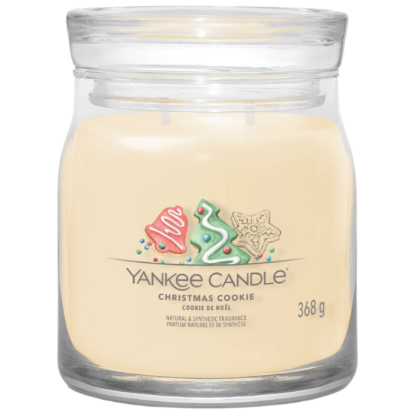 Střední vonná svíčka Yankee Candle Christmas Cookie Signature  - Výška11