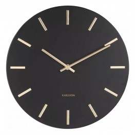 Designové nástěnné hodiny KA5821BK black Karlsson 30cm