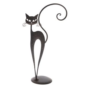 Kovová dekorace - Kočka