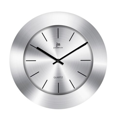 Lowell 14971S designové nástěnné hodiny  - Barvastříbrná-