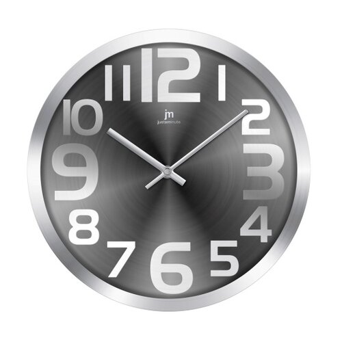Lowell 14972G designové nástěnné hodiny  - Barvastříbrná-
