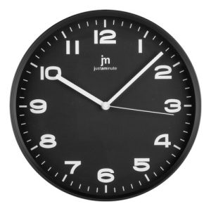 Lowell L00875N designové nástěnné hodiny  - Barvabílá + černá-