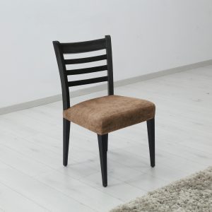 Forbyt Napínací potah na sedák židle ESTIVELLA hnědá  - Velikost40 - 50 cm- Barva hnědá