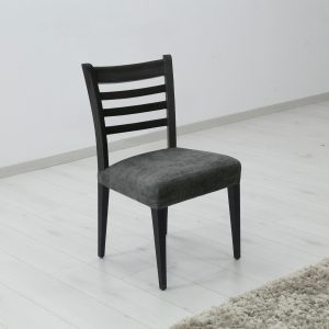 Forbyt Napínací potah na sedák židle ESTIVELLA tmavě šedá  - Velikost40 - 50 cm- Barva šedá