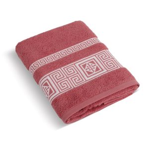 Bellatex Froté ručník Řecká kolekce terrakota  - Velikost50 x 100 cm- Barva červená