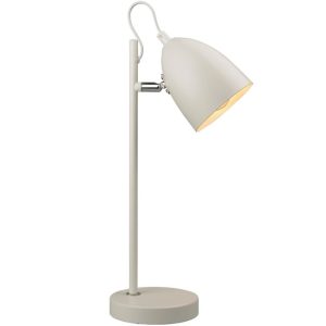 Bílá kovová stolní lampa Halo Design Yep! 37 cm  - Výška37 cm- Světelný zdroj 1x E14