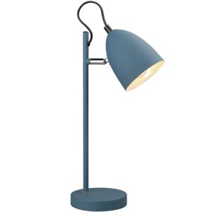 Modrá kovová stolní lampa Halo Design Yep! 37 cm  - Výška37 cm- Světelný zdroj 1x E14