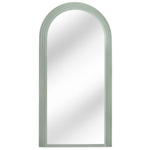 Moebel Living Pastelově zelené závěsné zrcadlo Decora 160 x 80 cm  - Výška160 cm- Šířka 80 cm
