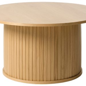Dubový konferenční stolek Unique Furniture Nola 90 cm  - Výška45 cm- Šířka 90 cm