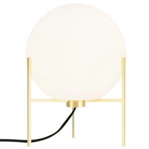 Nordlux Opálově bílá skleněná stolní lampa Alton  - Výška29 cm- Průměr stínidla 20 cm