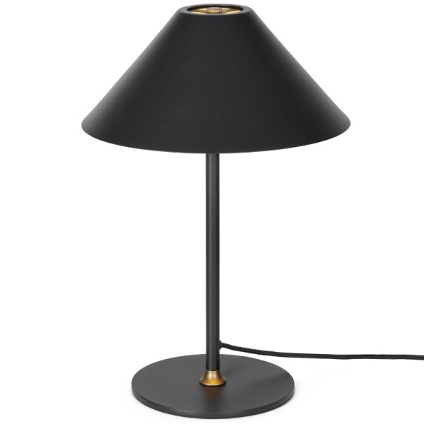 Černá kovová stolní lampa Halo Design Hygge 35 cm  - Výška35 cm- Průměr 24 cm