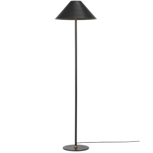 Černá kovová stojací lampa Halo Design Hygge 140 cm  - Výška140 cm- Průměr 40 cm