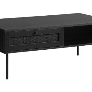 Černý konferenční stolek Unique Furniture Pensacola 110 x 60 cm  - Výška42 cm- Šířka 110 cm
