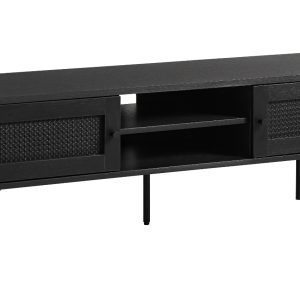 Černý TV stolek Unique Furniture Pensacola 120 x 40 cm  - Výška43