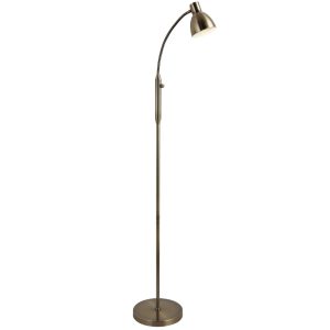 Zlatá kovová stojací lampa Halo Design Hudson 120 cm  - Výška120 cm- Průměr 9 cm