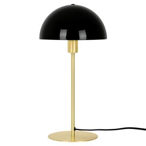 Nordlux Černá kovová stolní lampa Ellen s mosaznou podstavou  - Výška40