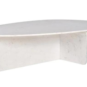 Bílý mramorový konferenční stolek Richmond Brandon 170 x 95 cm  - Výška40 cm- Šířka 170 cm