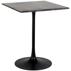 Černý mramorový bistro stolek Richmond Carlten 65 x 65 cm  - Výška77