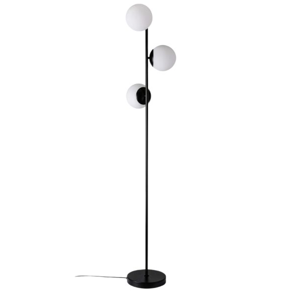 Nordlux Opálově bílá skleněná stojací lampa Lilly 150 cm  - Výška150 cm- Průměr stínidla 15 cm