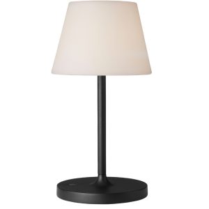 Černá kovová nabíjecí stolní LED lampa Halo Design New Northern 29 cm  - Výška29 cm- Průměr 15 cm