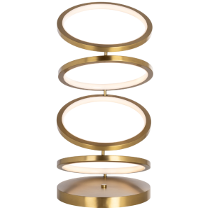 Zlatá kovová stolní lampa Richmond Jaimin  - Výška53 cm- Šířka 25 cm