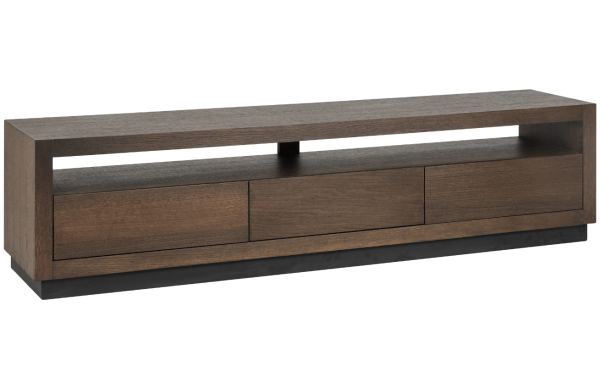 Hnědý dubový TV stolek Richmond Oakura 185 x 40 cm  - Výška45 cm- Šířka 185 cm