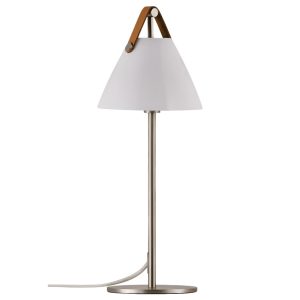 Nordlux Opálově bílá skleněná stolní lampa Strap  - Výška43