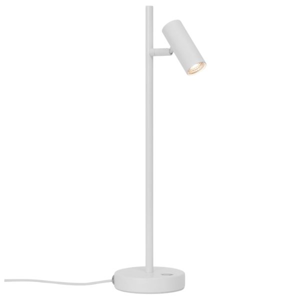 Nordlux Bílá kovová stolní lampa Omari  - Výška40 cm- Průměr 10 cm